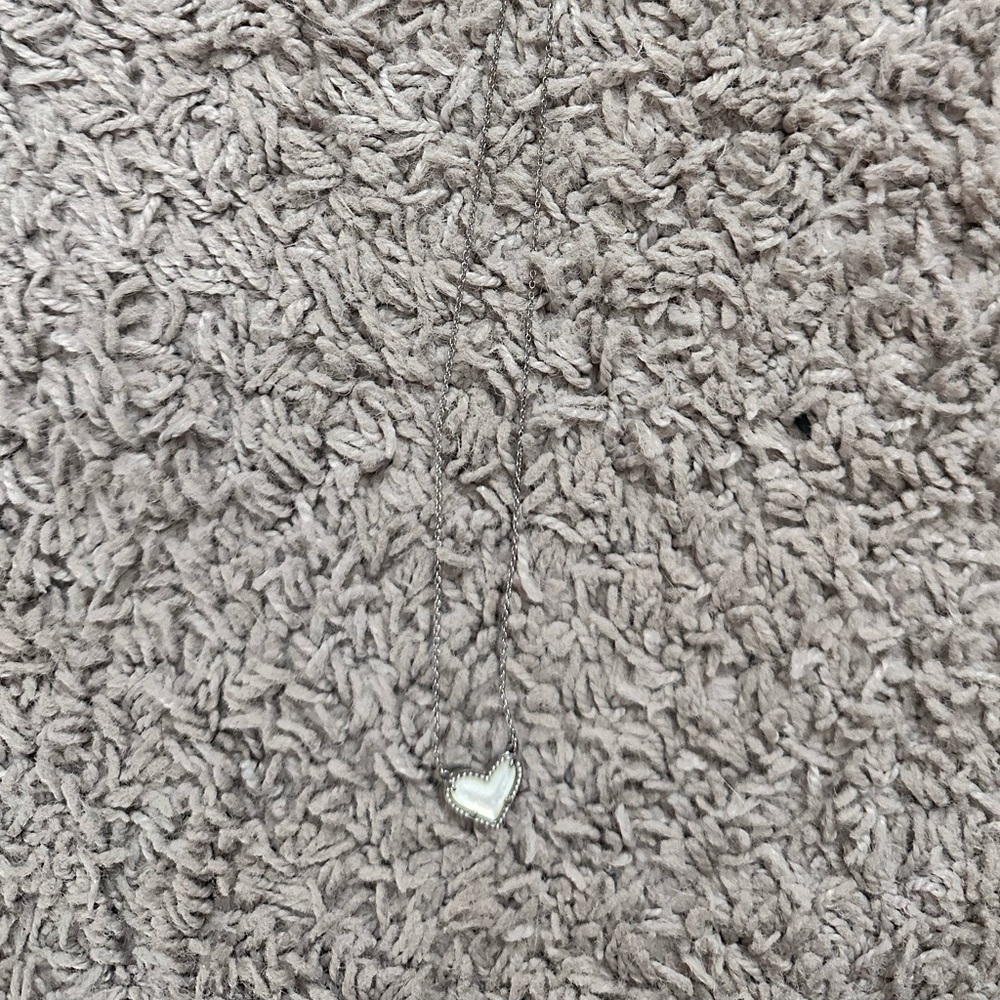 Silver Heart Necklace Kendra Scott